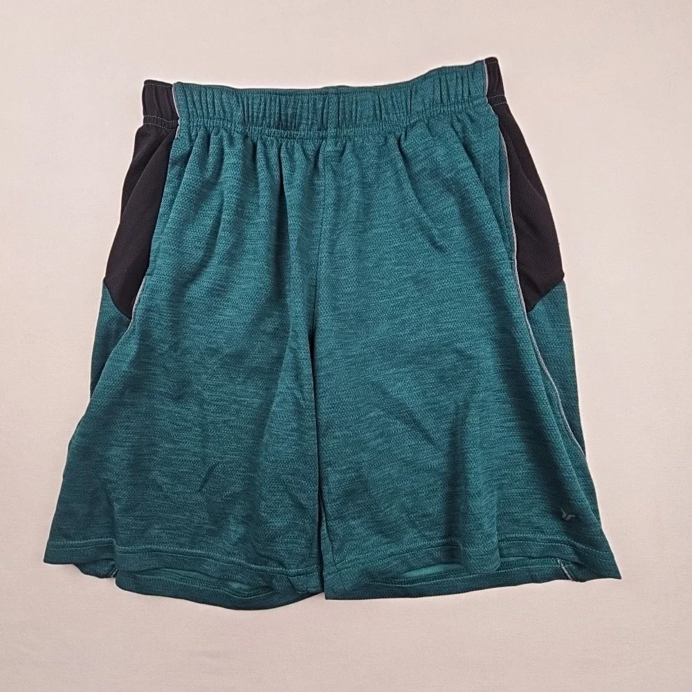 Old Navy Active Boys Breathe On Athletic Shorts‎ Green SZ  XL Pull On Pockets